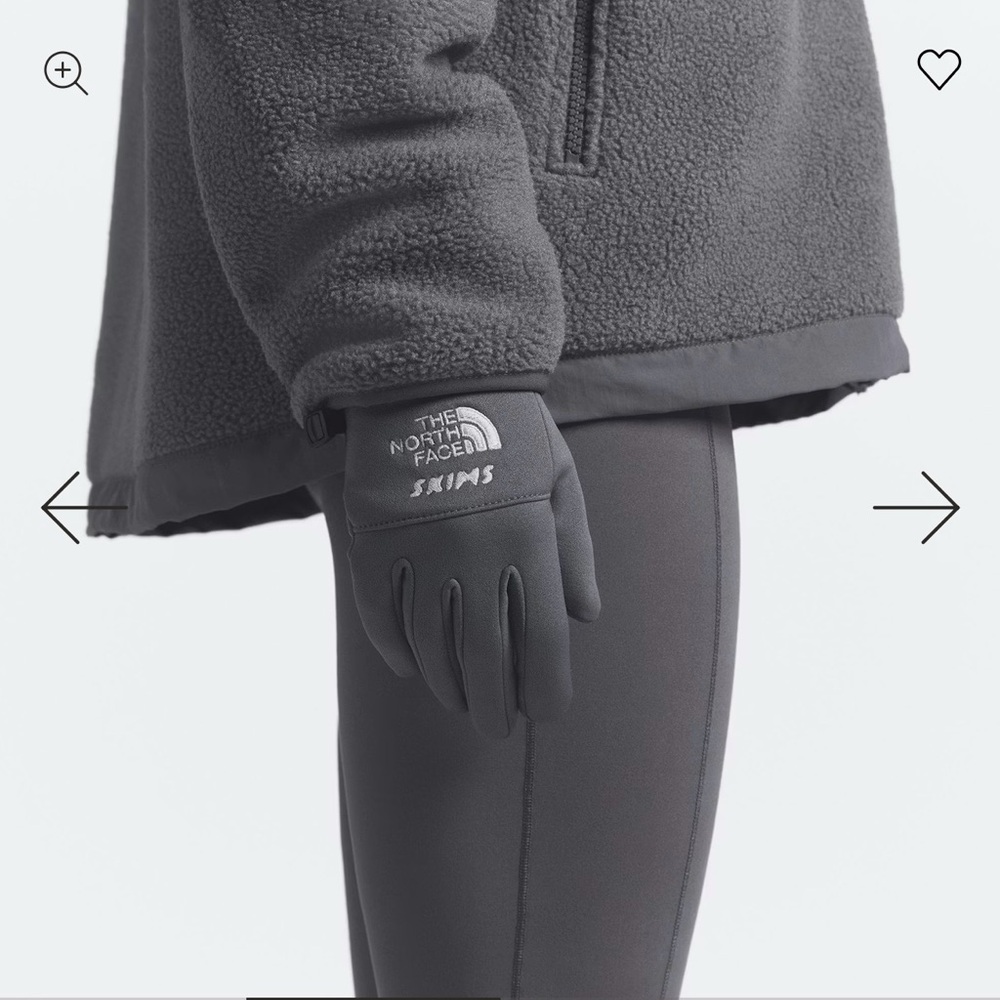 SKIMS NORTHFACE Gloves // Limited Edition Gunmetal